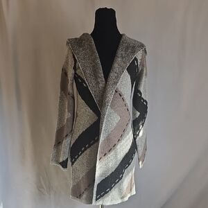Stylish Women's Cardigan in Black, Gray, and Cream
